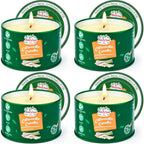 Citronella Candles Outdoor - 4 * 4.4 OZ Natural Soy Candle for Home Patio, 100 Hours Long Lasting Burn Outside Candles for Garden Yard Balcony Summer Camping