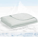Cooling Blanket 150x200cm Arc-Chill 3.0 Cool Fiber Bamboo Blankets Q-MAX>0.5 Summer Blanket with Double-sided Design Absorb Heat Soft Lightweight Cool Bed Blanket Queen Size Gray