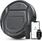 M210P Grey Robot Vacuum Cleaner Remote Control, Small Robot Robotic Vacuum 7.8cm Thin 28cm DIA, 2200 Pa Suction, Alexa Voice Control Self-Charging Robotic Vacuum Ideal for Pet Hair Hard Floor