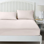 25 Cm Fitted Bed Sheets - Super Soft Deep Fitted Sheet Brushed Microfibre Anti Wrinkle Bedsheet Breathable & Fade Resistant (Cream, Super King)