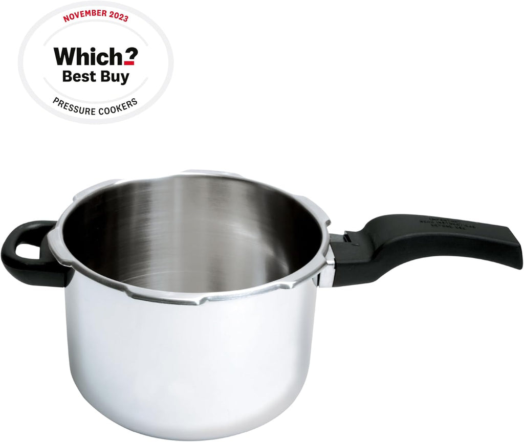 Prestige Smart Plus Pressure Cooker, 4L, Silver