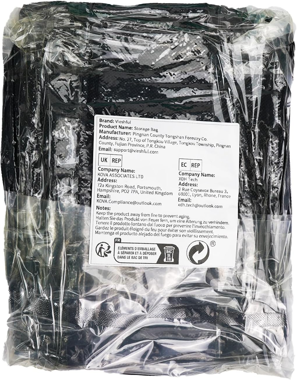 2 Pack Clothes Storage Bags 35L Large Capacity Clothing Organizers with Reinforced Handles Thick Breathable Fabric Foldable Underbed Containers for Bedding Comforter Blanket Black