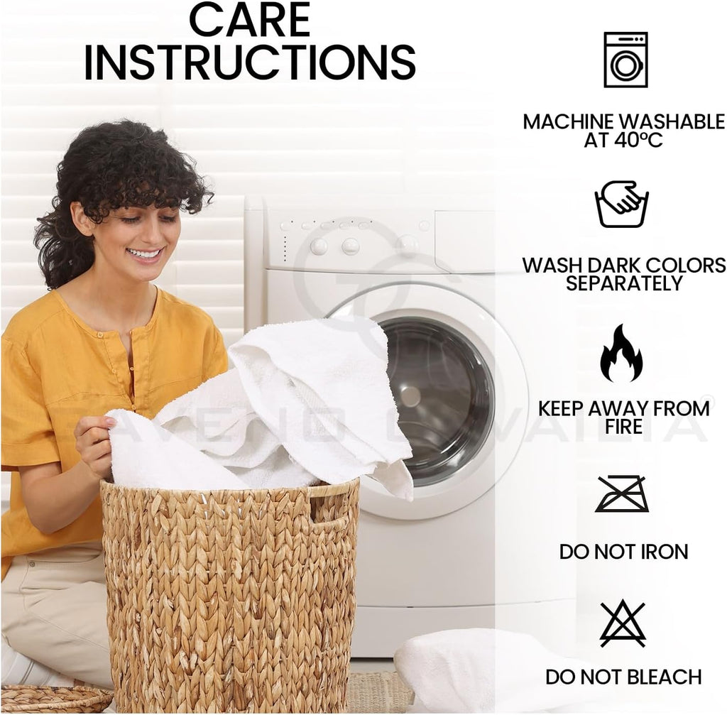 8 Piece Egyptian Cotton Towels - Quick Dry Highly Absorbent Bathroom Towel Bale - (4 Face Towel + 2 Hand Towel + 2 Bath Towel) - Cream