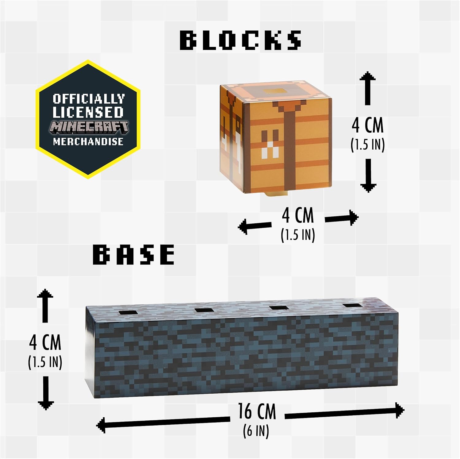 Minecraft Block Building Light - Officially Licensed Merchandise, Building Blocks Night Light, Gifts for Boys, Gaming Bedroom Accessories and Décor | Paladone