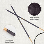 J’Adore Cubics Fixed Circular Needles 40" 100cm | 3.50mm