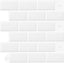 10-Sheets 3D Self Adhesive Peel and Stick Wall Tiles, Splashback & Metro Subway Tiles for Kitchen & Bathroom (30.5x30.5cm)
