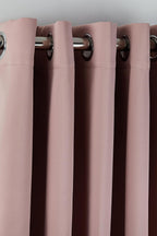Emma Barclay Cali Eyelet - Woven Thermal Blackout Eyelet Curtains in Blush Pink - Width 66 x Drop 54" (168 x 137cm)