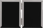Framing Tarnish Resistant Silver Plated Picture Frame - Thin Edge Double Frame Design for Two Photos 2.5x3.5 Inch (6.5 x 9cm)