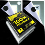 Ultimate 100% Blackout Blind | Fits Any Size/Shape Window | Unique Cutting Guide Easier Cut-to-Size | Super Strong Suction Cups | Heat & Cold Resistant Hook & Loop | No Drill Stick On