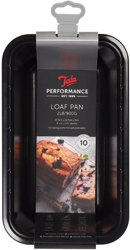 Performance, 2lb Loaf Pan, Professional Gauge Carbon Steel with Eclipse Non-Stick Coating; Perfect loaf tin for Cakes and Loaves, 24.4x14.4x6.95 cm Main image