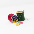 320m Sewing Thread –2 x 160m Spools - Green Polyester – Hand and Machine Sewing