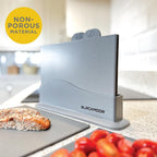 Blackmoor Grey Chopping Board Set of 4 / Versatile and Durable Chopping Boards for Kitchen/Cutting Meat, Fish, Vegetables, Hot Foods and More/Dishwasher Safe