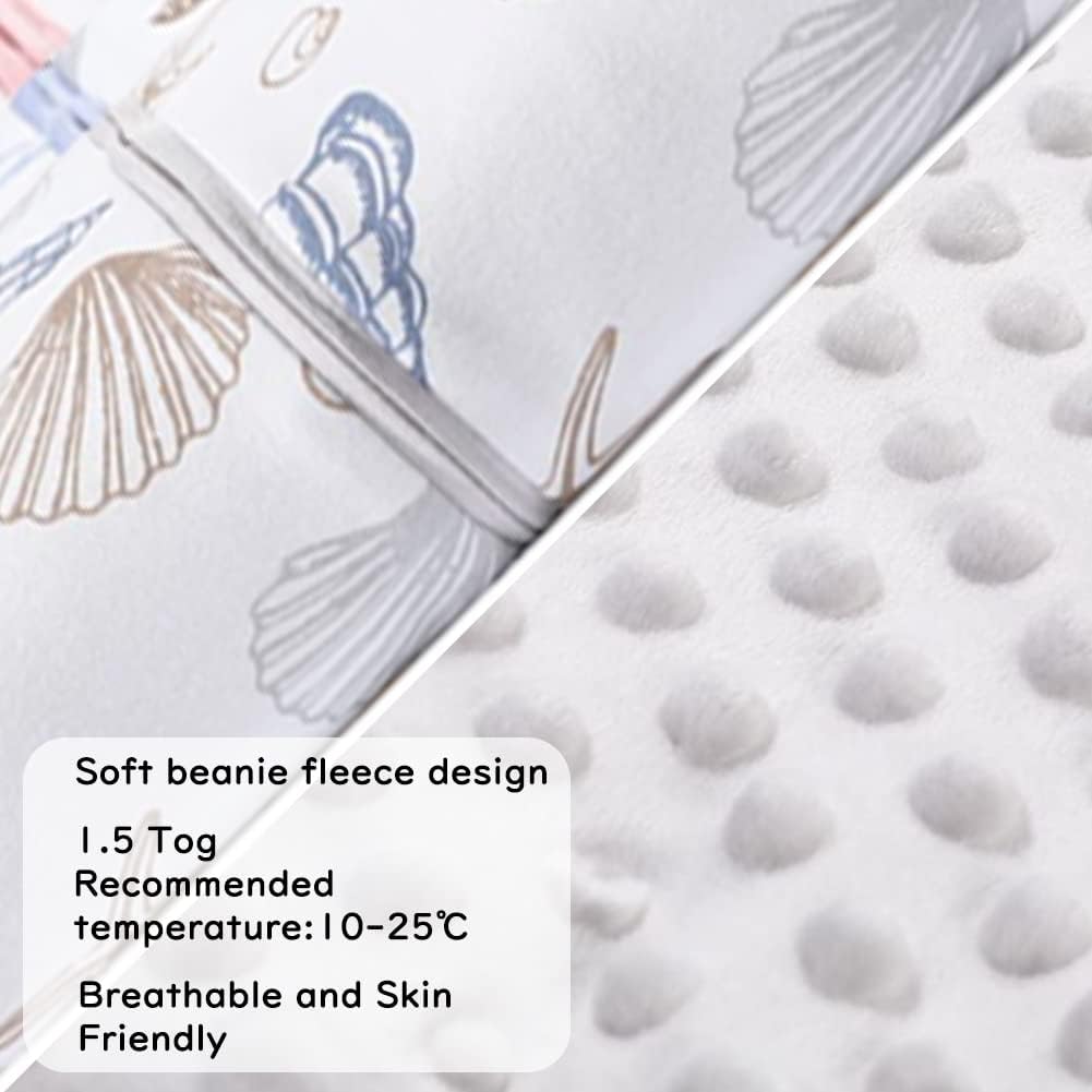 Sleeping Bag 1.5 TOG Unisex Wearable Blanket Swaddle for Newborn Soft 100% Cotton Sleeveless Sleeping Sack with Double Zipper Grey 18-36Months