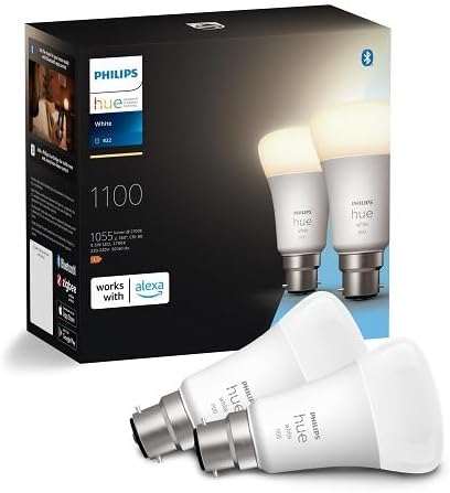 Smart Bulb, B22, Dimmable, Dynamic Settings, Works with Alexa, Google Assistant and Apple Homekit, Twin Pack Main image