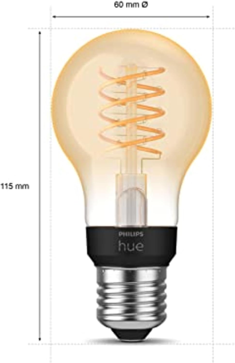 White Filament A60 Smart Light Bulb [E27 Edison Screw] 7W For Vintage, Indoor Home Lighting. Decorate your Livingroom, Bedroom or Diningroom Secondary image