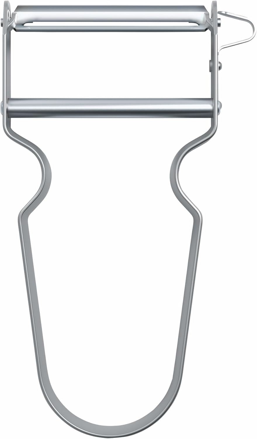 REX Peeler, Vegetable Peeler, Aluminium Handle, Stainless Steel Blade, Extra Sharp Straight Cut, Metal Colour 109 mm 6.0900
