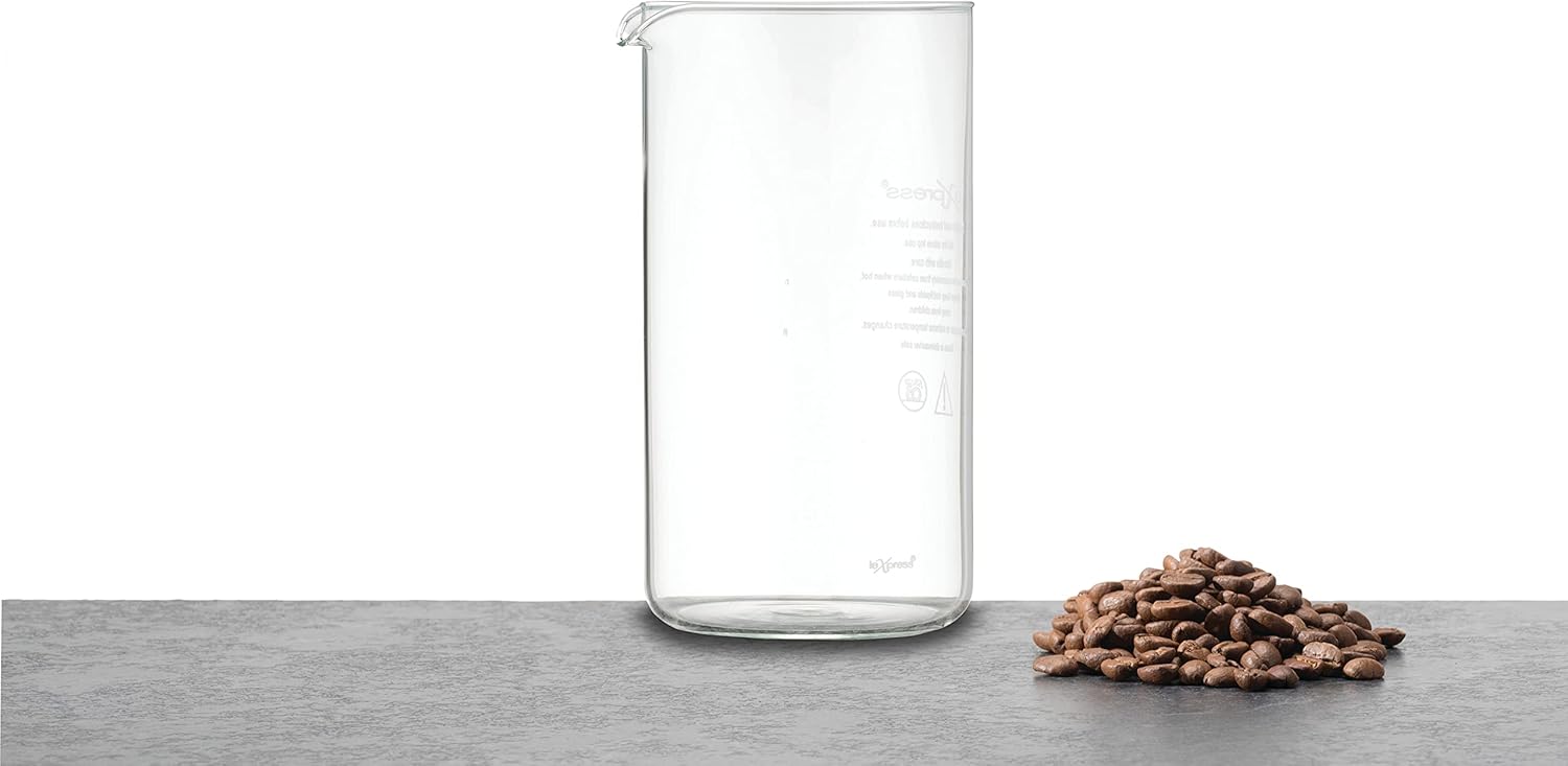 Replacement Glass Beaker for French Press Coffee Makers,1 liters, Transparent, LCB8CUP Secondary image