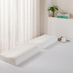 Memory Foam Pillow Neck Support Pillows Orthopaedic Cervical Soft Deep Sleep for Side Sleepers and Back with Washable Cover 60 x 35 cm White