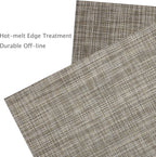 Table Mats Set of 4, Place Mats Table Placemats Washable Non-slip Heat Insulation Woven Vinyl for Kitchen Dinning Restaurant 17"X12" (Caramel)
