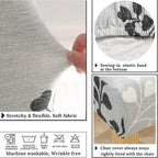 Dining Room Chair Covers Set of 4 Super Fit Stretch Removable Washable Dining Chair Protector Cover Seat Slipcover for Hotel, Dining Room, Ceremony, Banquet Wedding Party(Leaf Style)