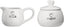 Housewares Charm Milk and Sugar Set, White, Set of 2