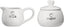 Premier Housewares Charm Milk and Sugar Set, White, Set of 2