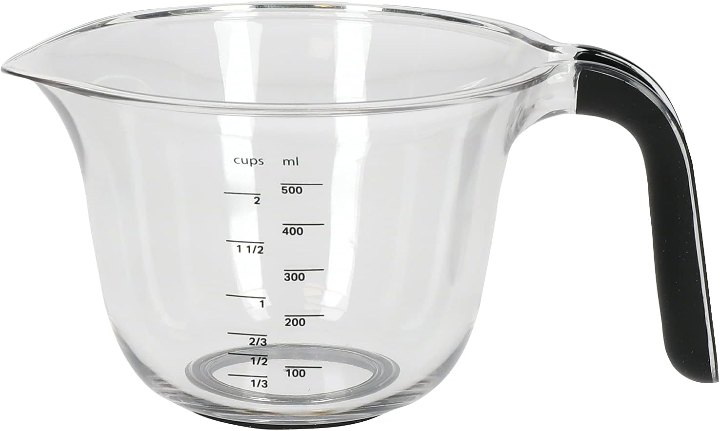 Universal Measuring Jugs, Set of 3, 250ml, 500ml and 1L, Onyx Black
