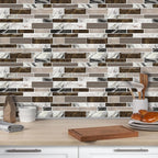 Tiles Self Adhesive Stick On Kitchen Tiles Kitchen Backsplash Self Adhesive Decal for Walls Bathroom Tile Transfers Sticker Marble Wall Sticker for Bathroom Waterproof Wall Decals 30×30