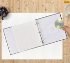 Large Slip In Photo Album Holds 500 Photos 6'' x 4'' Gold Stamp Padded Cover Black