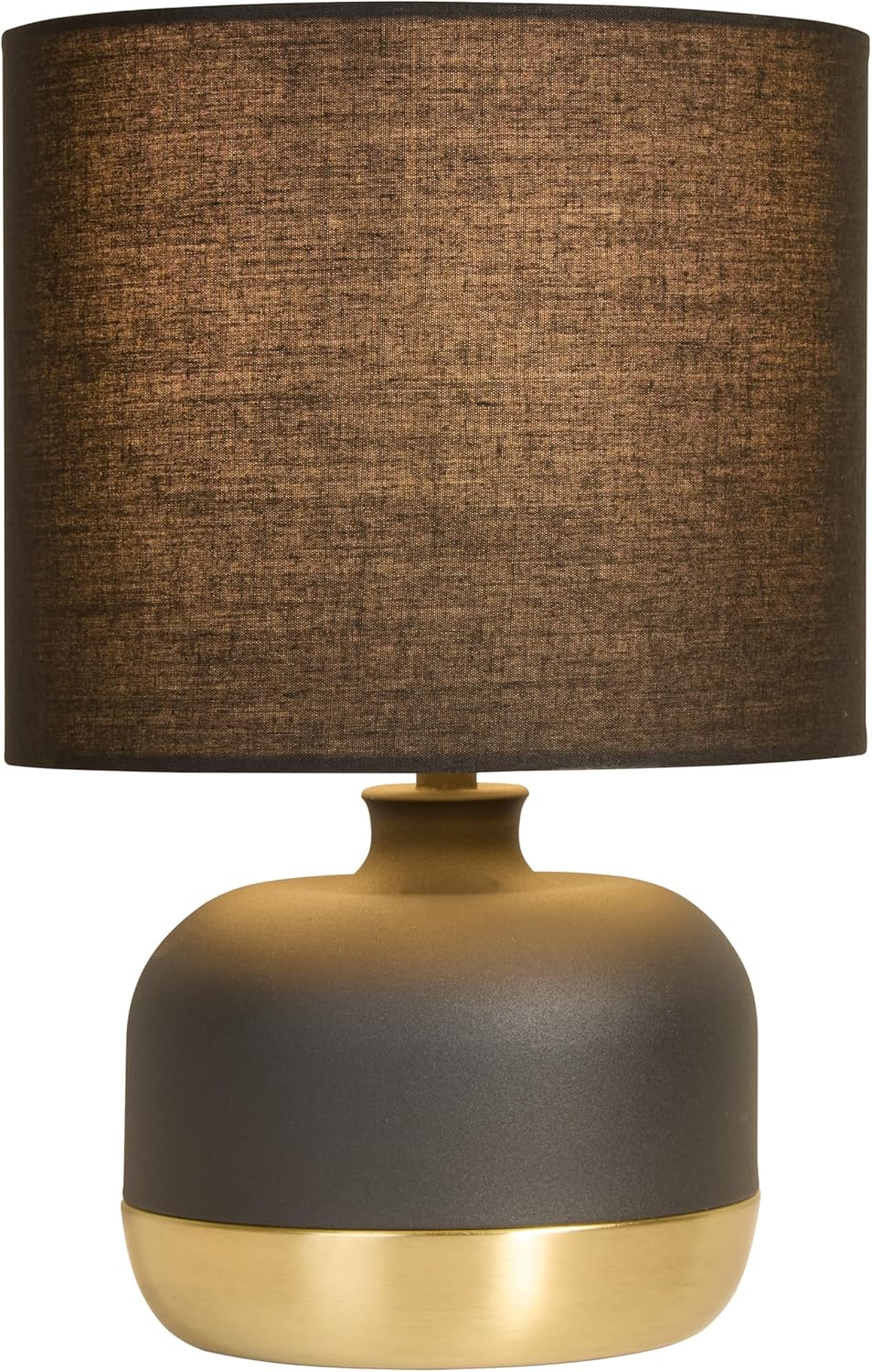 Lighting Collection Ezra Black & Gold Touch Lamp