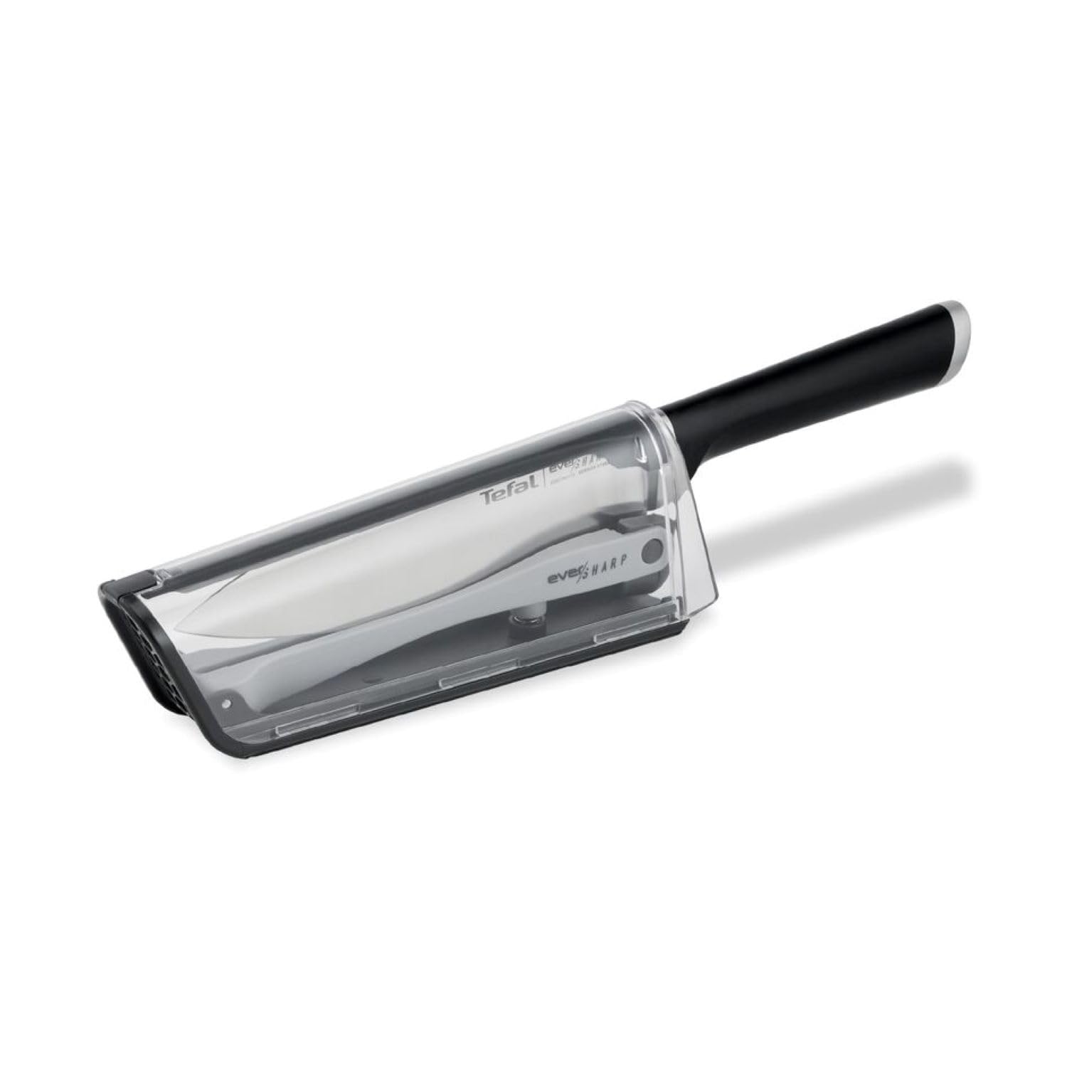 Eversharp Knife - 16.5cm Chef Knife & Integrated Sharpener - German Stainless Steel Blade - Long Lasting Sharpness - K2569004