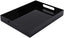 Acrylic Serving Tray, 40 x 30cm Spill Proof Rectangle Tray with Handle for All Occasion's, Decorative Tray Organiser for Food, Tea, Breakfast, Ottoman or Coffee Table, Black