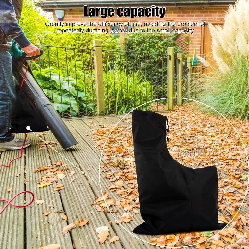 TOPINCN Universal Leaf Vacuum Blower Bag, Leaf Blower Storage Bag Waterproof 420D Oxford Cloth Leaf Blower Vacuum Zippered Bottom Debris Dump Bag Vacuum Leaf Blowers Ultra Blower Rake