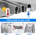 Sukeen Cooling Towels, 4 Pack Neck & Soft Breathable Sweat Towel for Men & Women Work Out Sports Yoga Golf (40"x12")