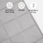 Weighted Blanket 6kg for Adults Therapy Anxiety Autism Insomnia Stress Relief, Single/Double - Silver Grey - 125 x 180cm - (Disclaimer Only suitable for age 3+ years)
