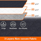 2 Pack Clothes Storage Bags 35L Large Capacity Clothing Organizers with Reinforced Handles Thick Breathable Fabric Foldable Underbed Containers for Bedding Comforter Blanket Black