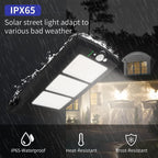 Solar Street Lights Outdoor Waterproof, Dusk to Dawn, with Motion Sensor and Remote Control, Suitable for courtyards, Gardens, Streets, Garage, Wall Mount 30000LM