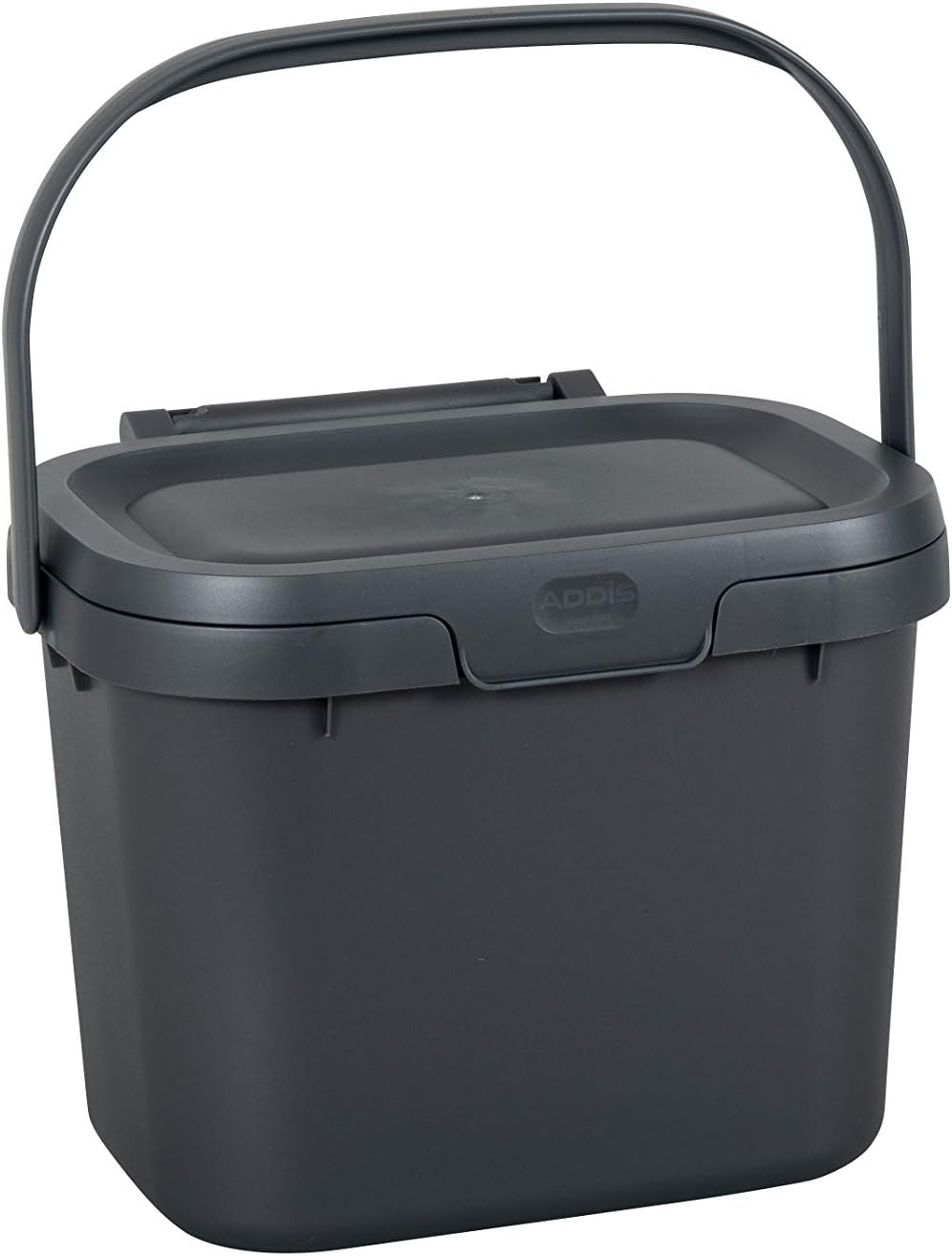 518251 Everyday Kitchen Food Waste Compost Caddy Bin, 4.5 Litre, Sliver, Metallic Silver