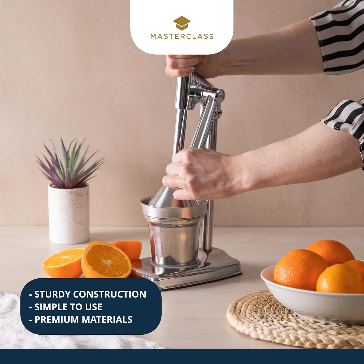 KitchenCraft"Deluxe" Juicer, Silver