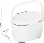 515630 2.5 Litre Kitchen Compost Caddy, Black/Grey, 2.5L