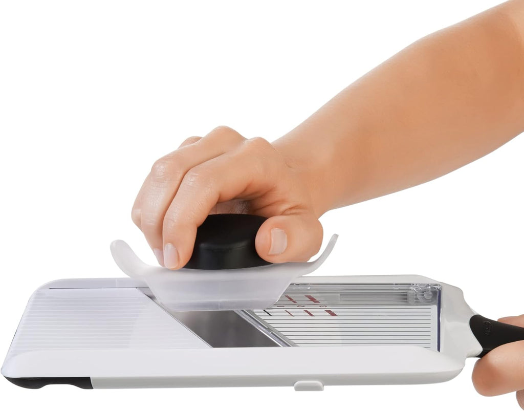 1119100 Good Grips Handheld Mandoline Slicer, Stainless Steel, White/Black, Standard