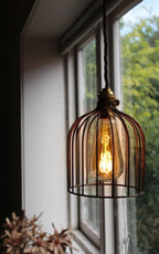 Long Life Lamp Company Edison Classics 2w Vintage LED Filament Bulb Teardrop Spiral ST58 Smoke Gold Glass E27 Edison Screw