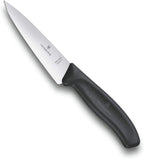 Swiss Classic, Carving Knife, Extra Sharp Blade, Straight Edge, 12 cm, Stainless Steel, Black