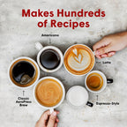 Original Coffee and Espresso-style Maker, Barista Level Portable Coffee Maker with Chamber, Plunger, & Filters, Quick Coffee and Espresso Maker