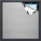 Versatile Portable Roller Blind-Stick On Blackout Curtains for Windows,Temporary Curtains, Any Size and Shape-Bedroom,Indoor & Outdoor-Blackout Blind-Gray