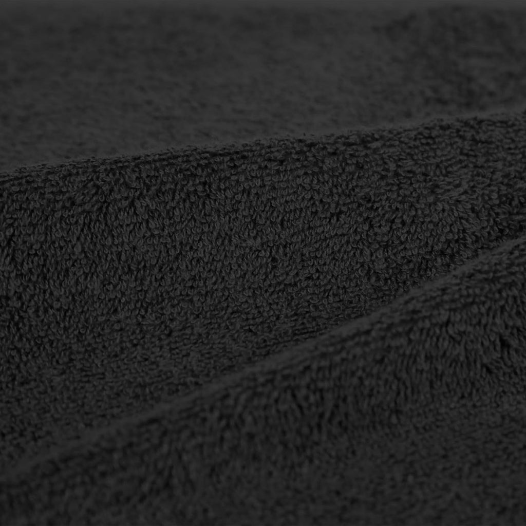 Fade Resistant Towel Set, 2 Bath - Black by Amazon Basics