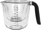Universal Measuring Jugs, Set of 3, 250ml, 500ml and 1L, Onyx Black
