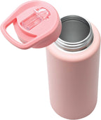 Stainless Steel Reusable 1 litre water bottle - Peach