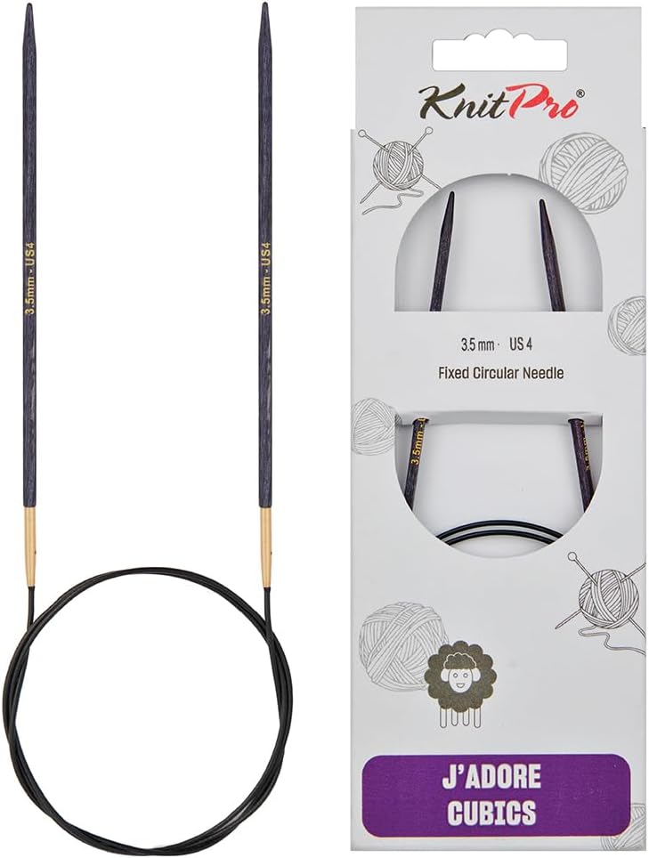 J’Adore Cubics Fixed Circular Needles 40" 100cm | 3.50mm Main image