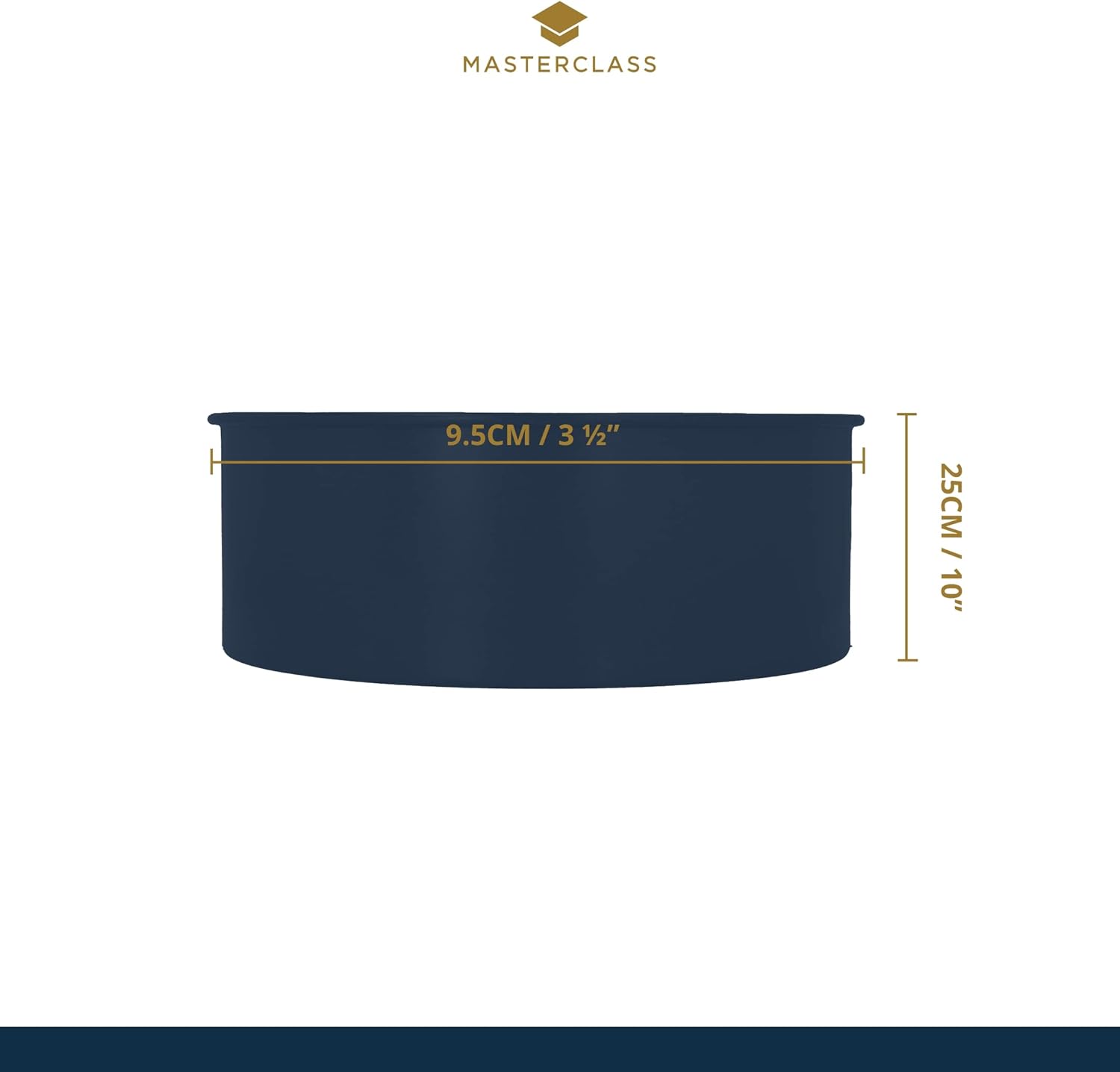 KCMCHB47 25 cm Deep Cake Tin with PFOA Non Stick and Loose Bottom, 1 mm Carbon Steel, 10 Inch Round Pan, Grey Secondary image